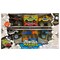 Monster Maniacs: Switch 'Ems Monster Trucks - 24pc Set, 6 Friction Powered Toy Vehicles, Mix & Match Bodies, Crushed Cars, Ramps-Accessories, Kids 3+